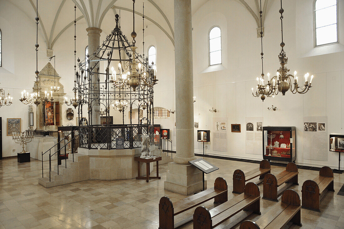 Innenansicht der alten Synagoge, Synagoga Stara, Kazimierz, Krakau, Polen, Europa