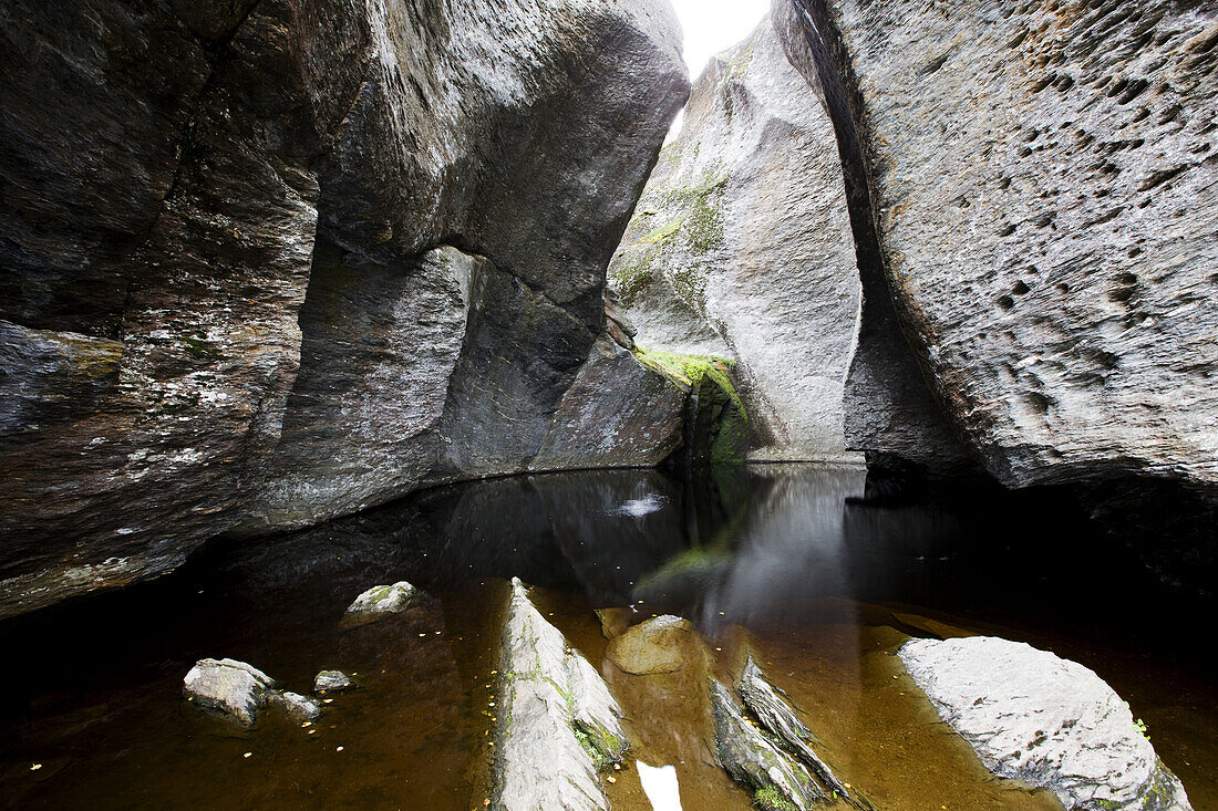 The cave Vetlahelvete in the Aurlandsdalen, Aurland, Sogn og Fjordane, Norway, Scandinavia, Europe