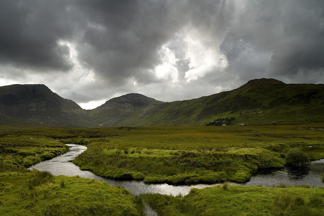 Landschaft im Connemara Nationalpark, Connemara, Co. Galway, Irland, Europa