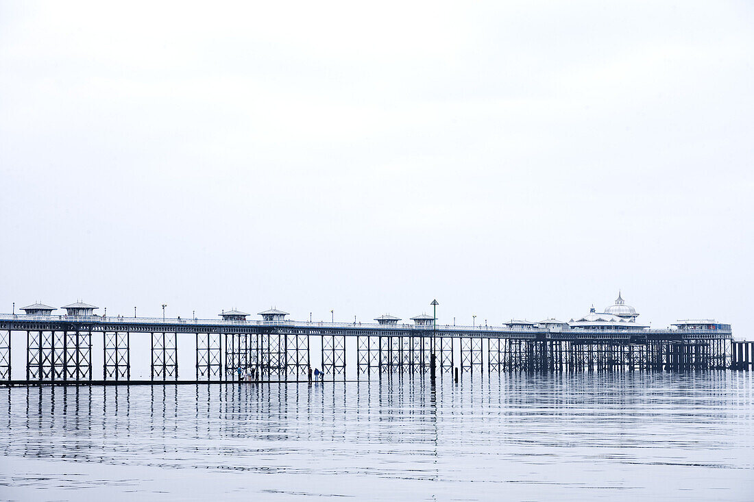 Viktorianischer Pier in Llandudno, Conwy County Borough, Wales, Großbritannien, Europa
