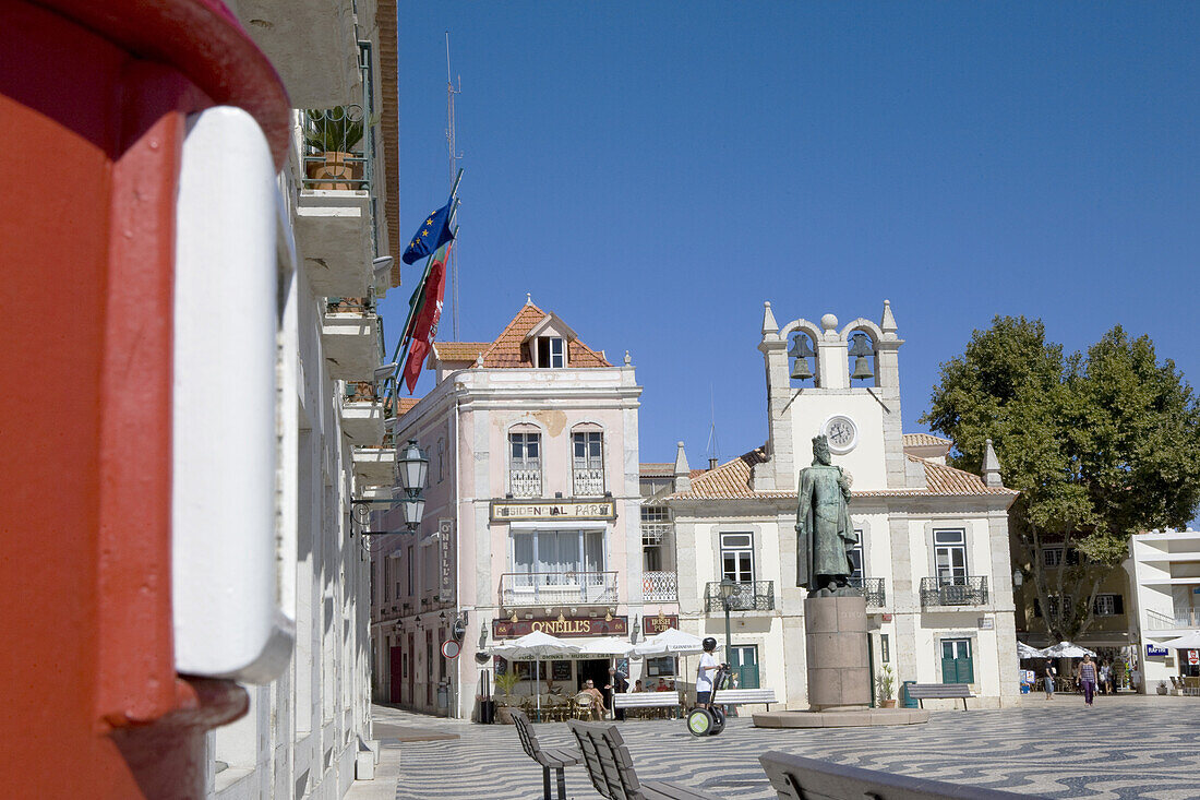 Praça 5 de Outubro in Cascais near Lisbon, Portugal