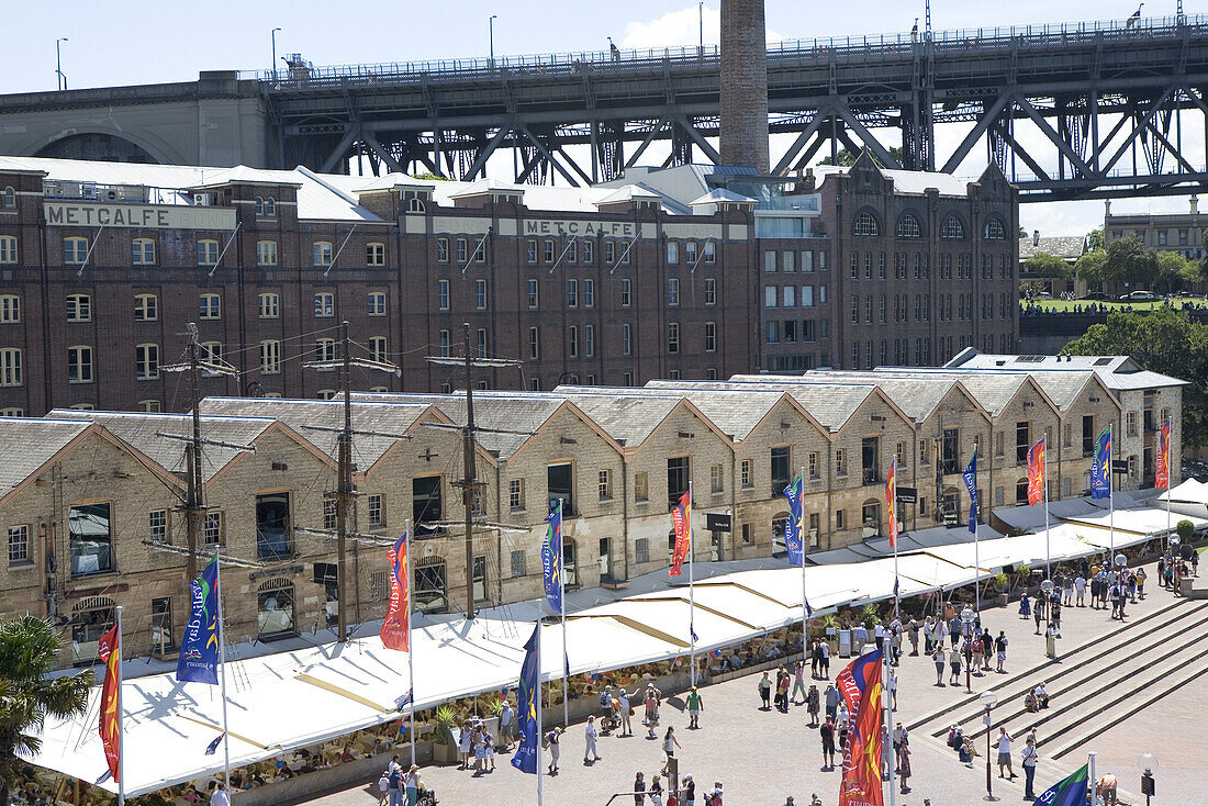 Storehouses near the Sydney Harbour Bridge, New South Wales, Australia