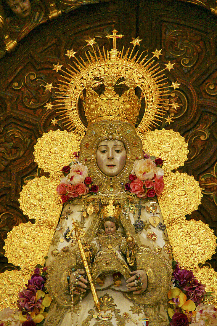 Virgen del Rocío aka the Blanca Paloma, El Rocio. Huelva province, Andalusia, Spain