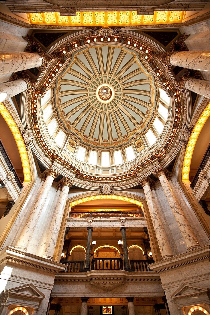 The Mississippi State Capitol in Jackson, Mississippi, designed by Theodore Link