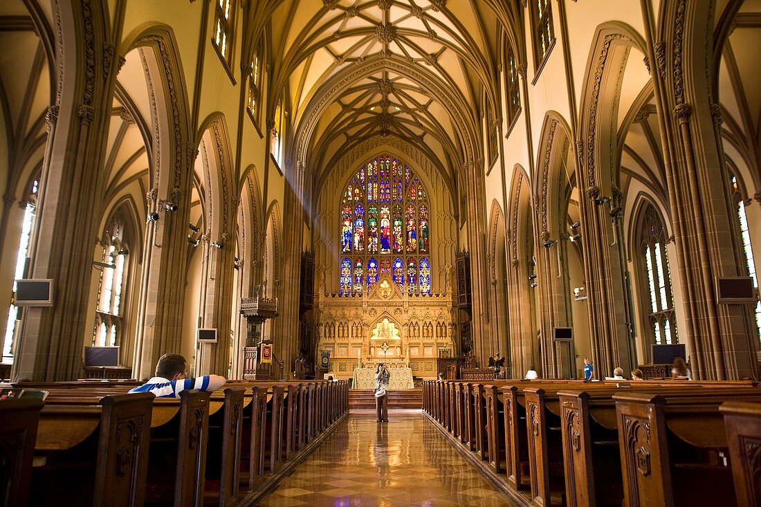 New York City, Interior of Trinity Church