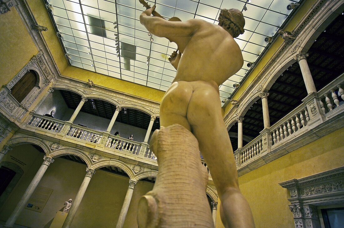 Spanish patio in the Metropolitan Museum of Art, Manhattan, New York City, USA