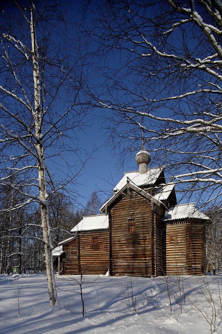 Russia,Novgorod-the-Great Region,Vitoslavlitsy,church of St  Nicholas,1642,Museum of Wooden Architecture, Open Air Ethnographic Museum