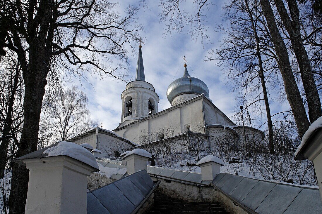 Russia,Pskov Region,Pushkinskie Gory,Svyatogorsky Monastery,Pushkin buried place