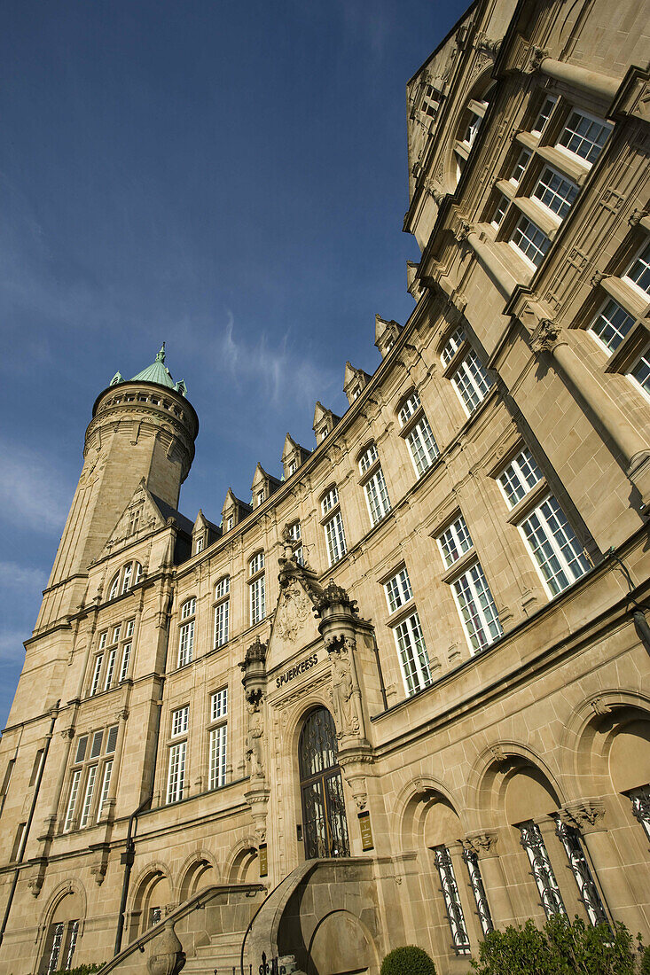 Luxembourg, Luxembourg City, Exterior of the Luxembourg Bank Museum, Place de Metz