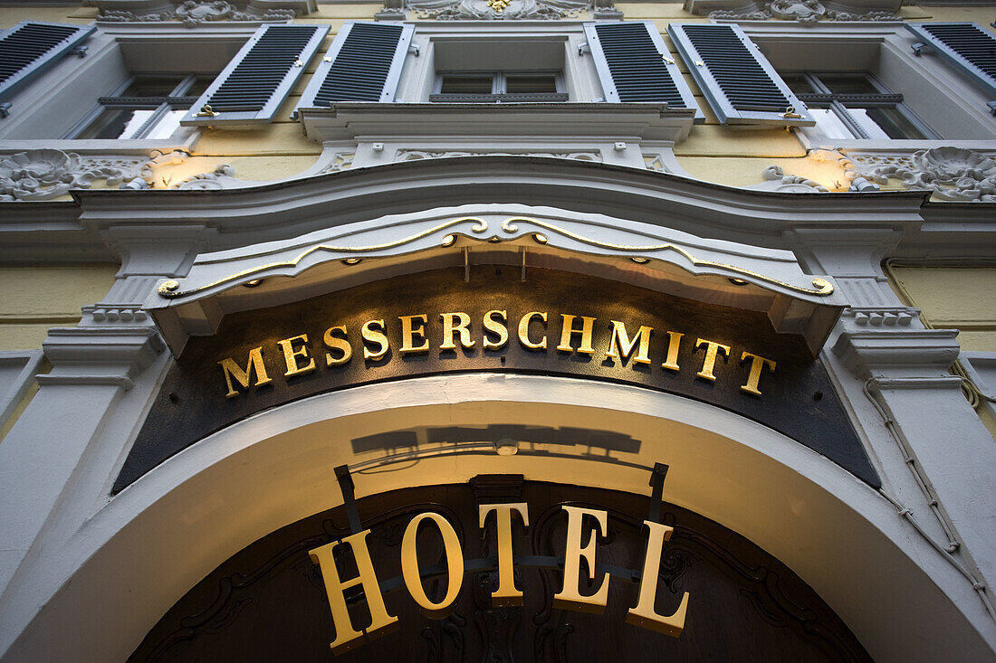 Germany, Bavaria, Bamberg, Messerschmitt Hotel, former home of aircraft designer Willy Messerschmitt