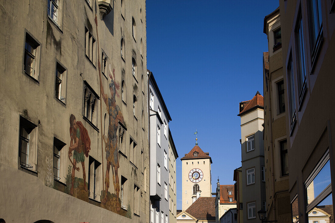 Goliath House in Goliathstrasse, Regensburg, Bavaria, Germany