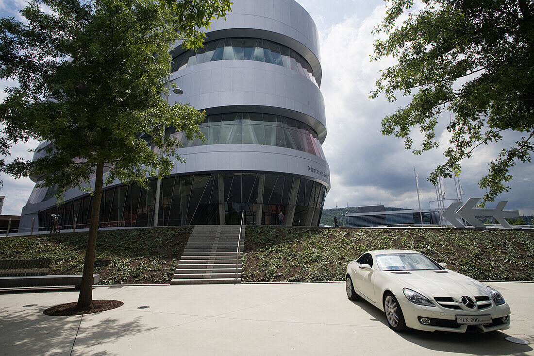 Mercedes Benz Museum exterior, Stuttgart, Baden-Wurttemberg, Germany