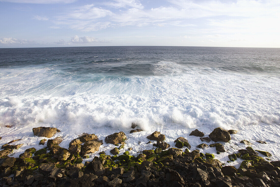 Coastline at Le Souffleur d´Arbonne, Le Baril, South Reunion, Reunion island, France