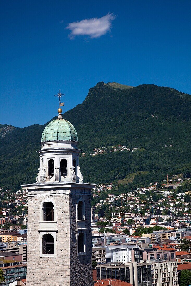 Switzerland, Ticino, Lake Lugano, Lugano, Catedrale San Lorenzo cathedral