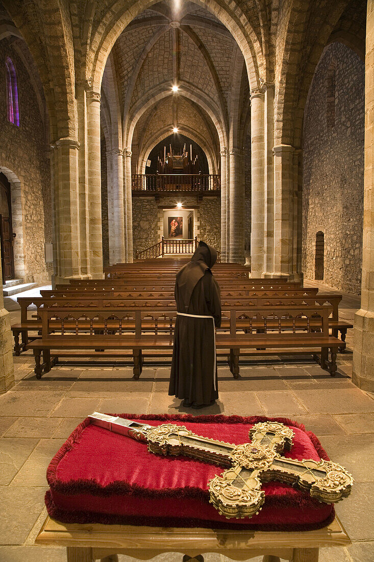 Lignum Crucis, the biggest surviving piece of the Holy Cross preserved in the monastery of Santo Toribio de Liebana, valley of Liebana, Picos de Europa National Park, Cantabria, Spain