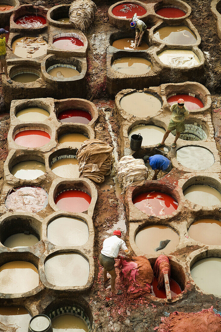 Chouara  tanners´ quarter), medina, Fes el Bali, Fes, Morocco