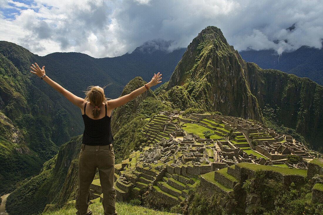 Machu Picchu sacred city of the Inca empire, Cusco region, Peru