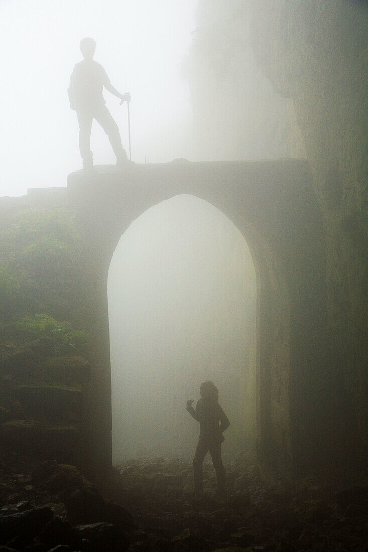 San Adrian pass, main way between Guipuzcoa and Castilla from the 11th century to 18th century, Aitzgorri Natural Park, Guipuzcoa, Basque Country, Spain