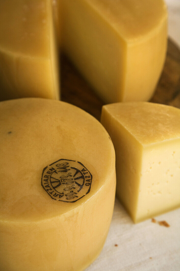 Idiazabal cheese, Goierri, Guipuzcoa, Basque Country, Spain