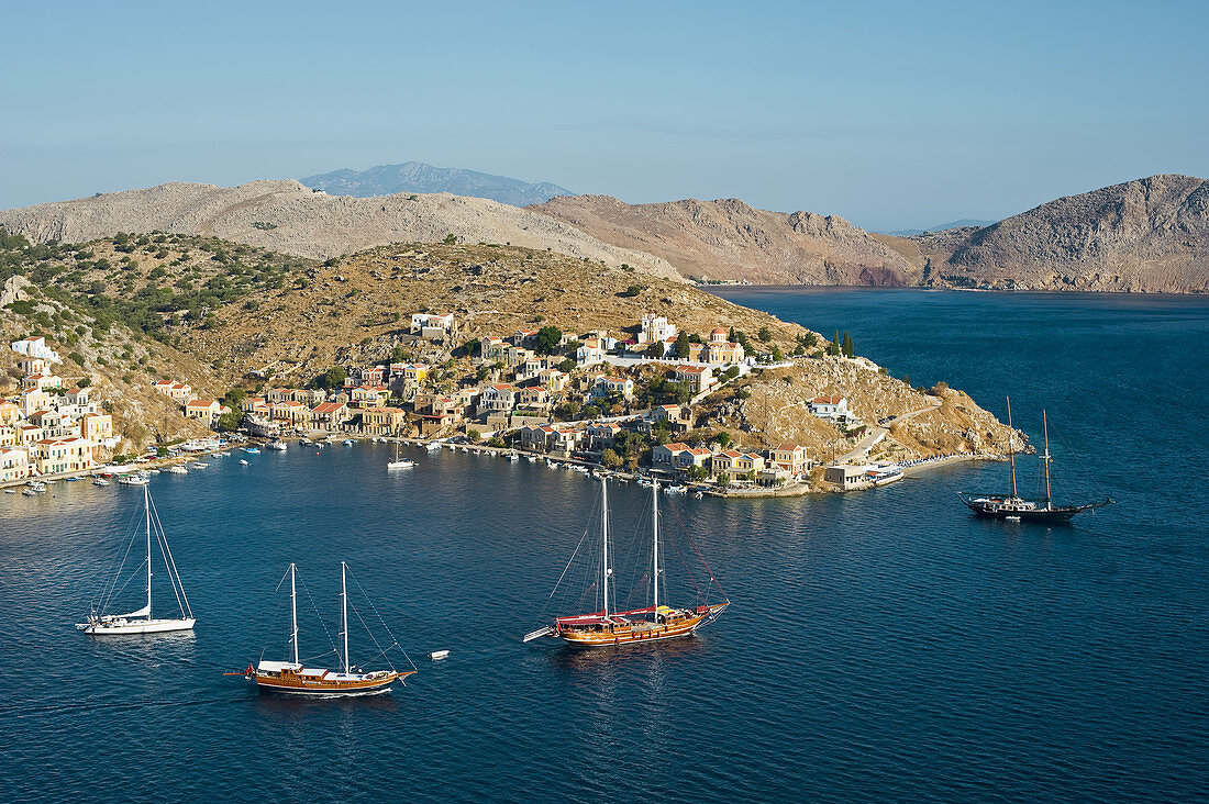 Harani bay, Simi. Dodecanese islands, Greece