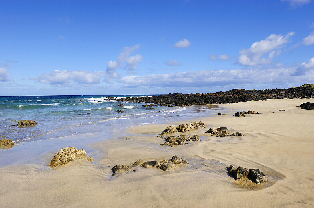 Canteria beach near Orzola, Lanzarote. Canary islands, Spain