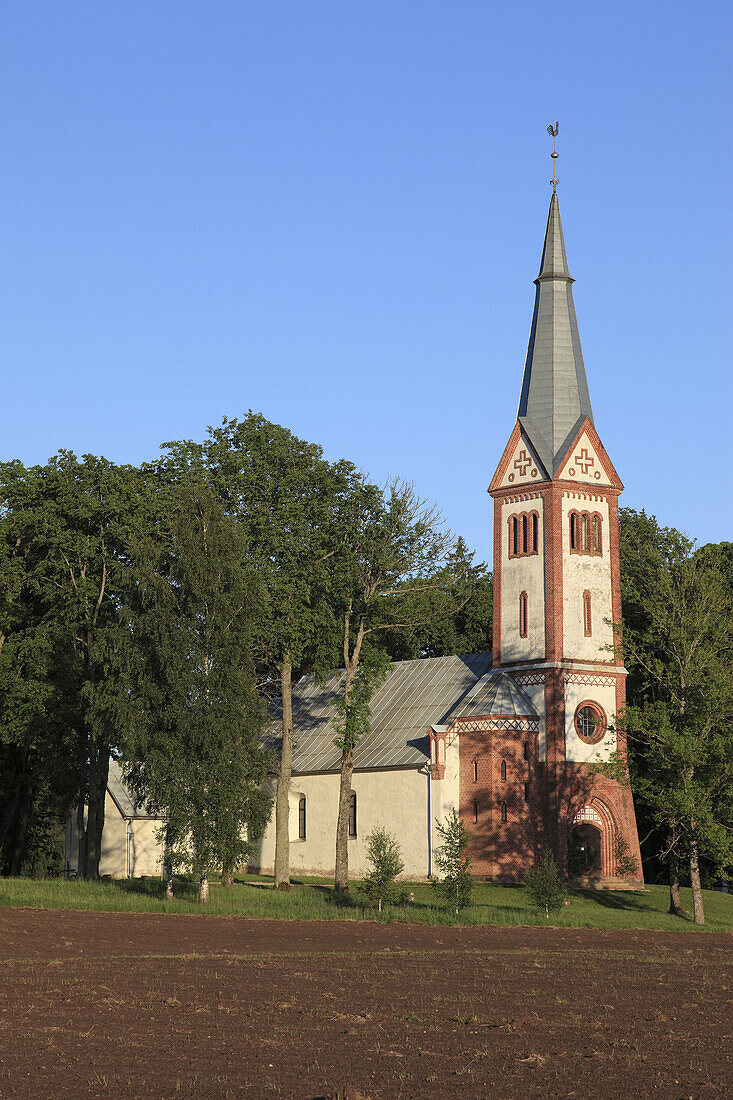 church at Krimulda, Latvia, Baltic State, Eastern Europe.