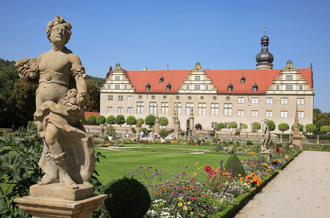 the palais of Weikersheim, Baden Wuerttemberg, Germany