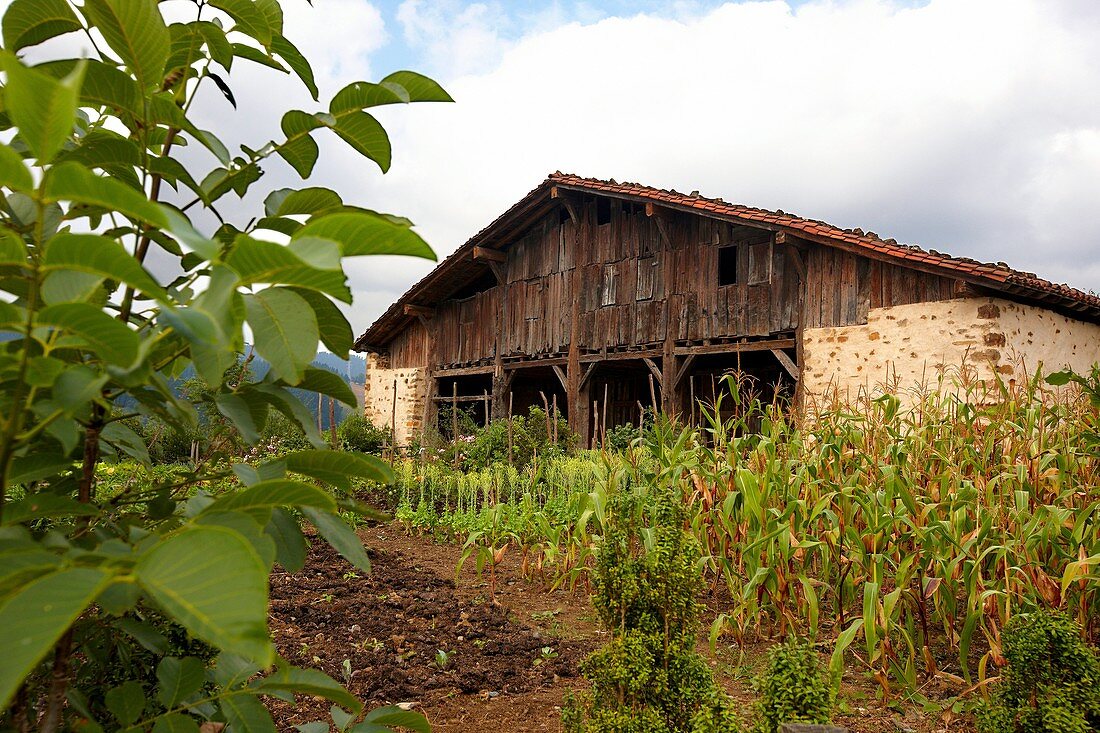 Museum des Bauernhofs Igartubeiti, Ezkio-Itsaso, Guipuzcoa, Baskenland, Spanien