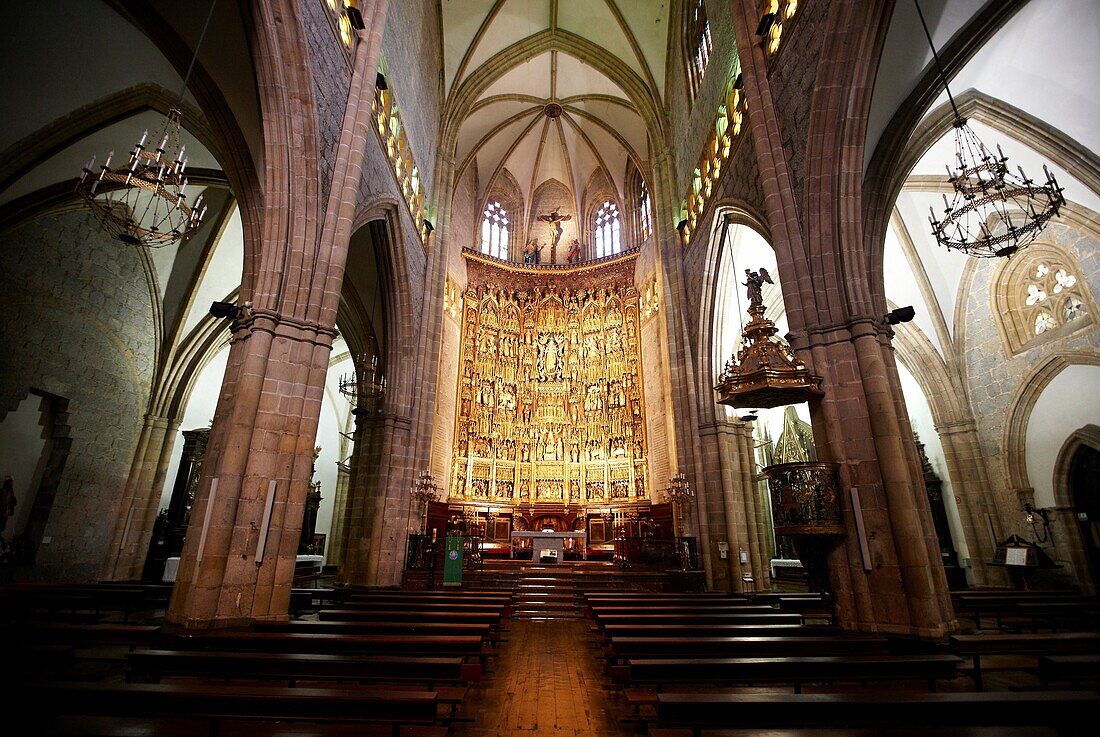 Kirche von Santa Maria, Lekeitio, Biskaya, Baskenland, Spanien