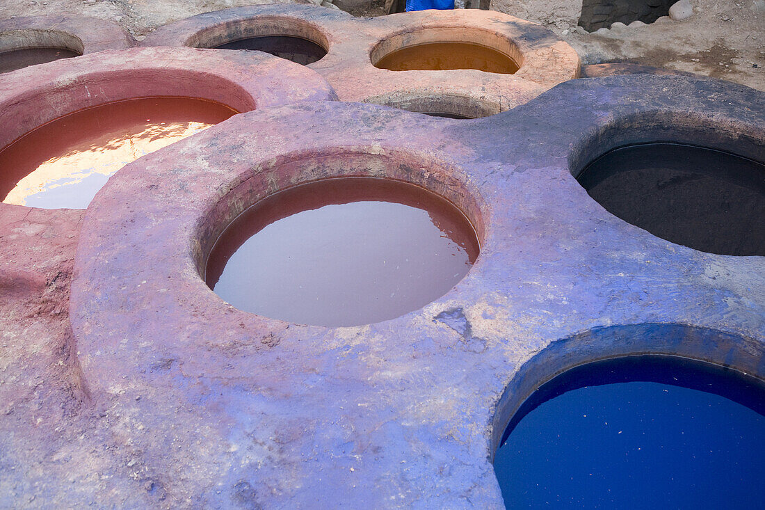 Dye factory in Marrakech, Morocco