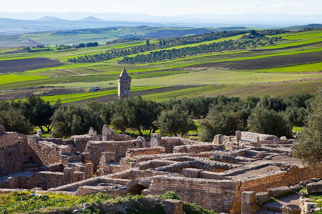 Mausoleo líbicopúnico, Ciudad romana de Dougga, Tunez, Africa