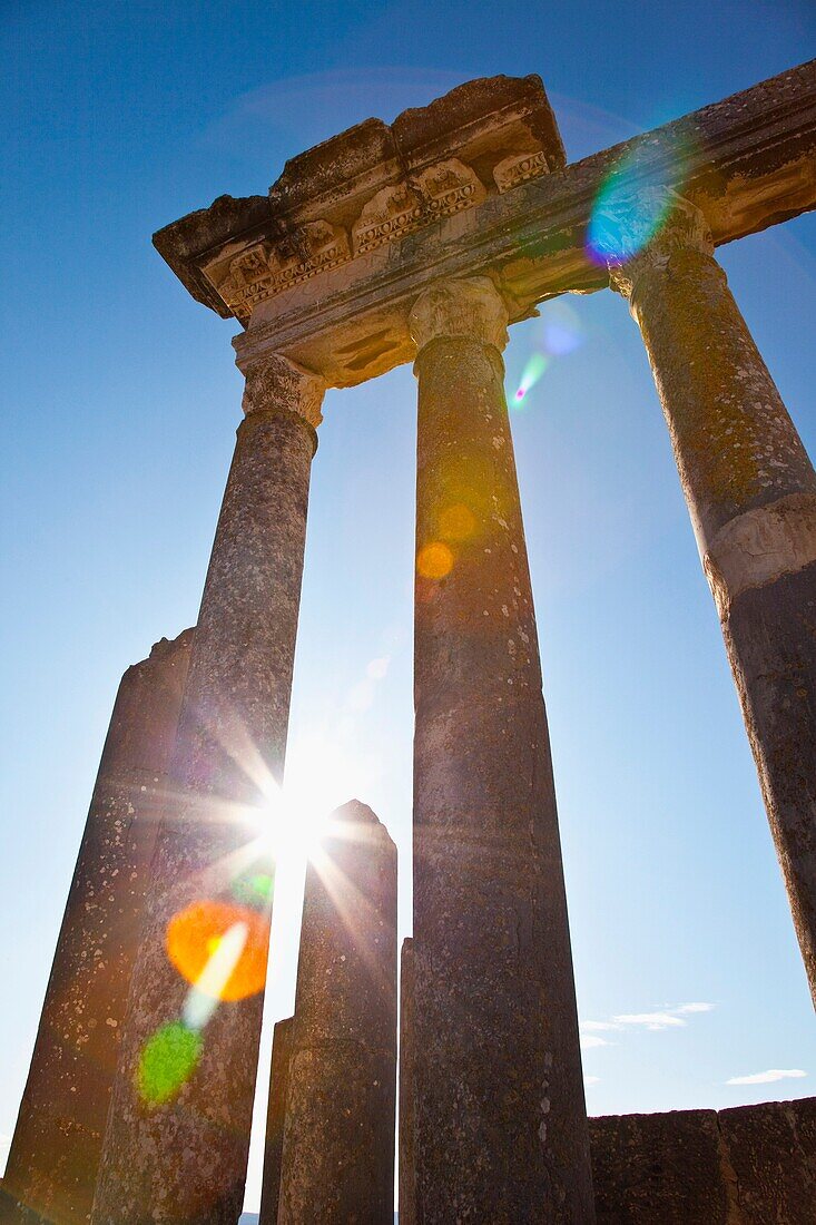 Teatro romano, Ciudad romana de Dougga, Tunez, Africa