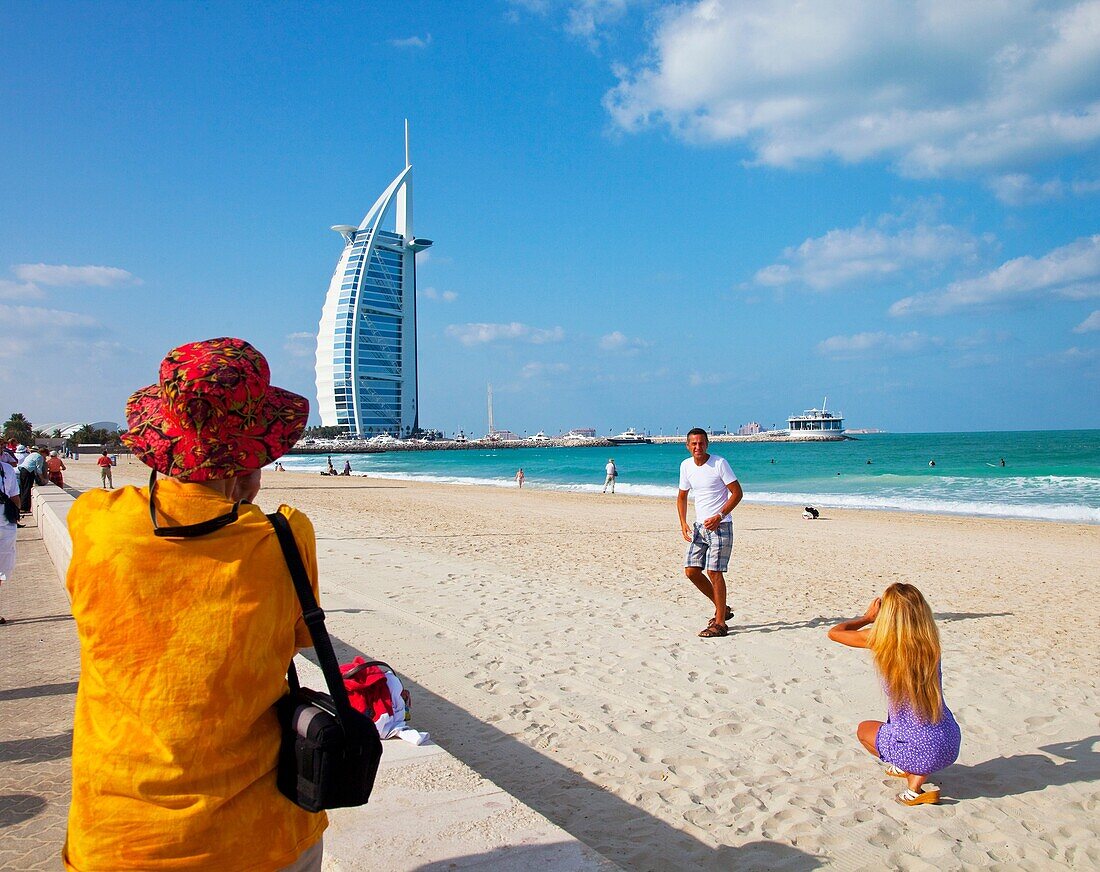 Hotel Al Burj El Arab, Playa Jumeirah,Emirato de Dubai, Emiratos Árabes Unidos, Golfo Pérsico