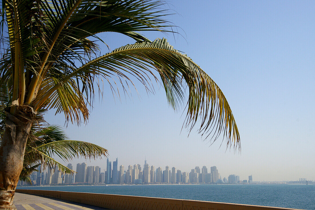 Blick auf die Jumeirah Beach Residence, Dubai, VAE, Vereinigte Arabische Emirate, Vorderasien, Asien