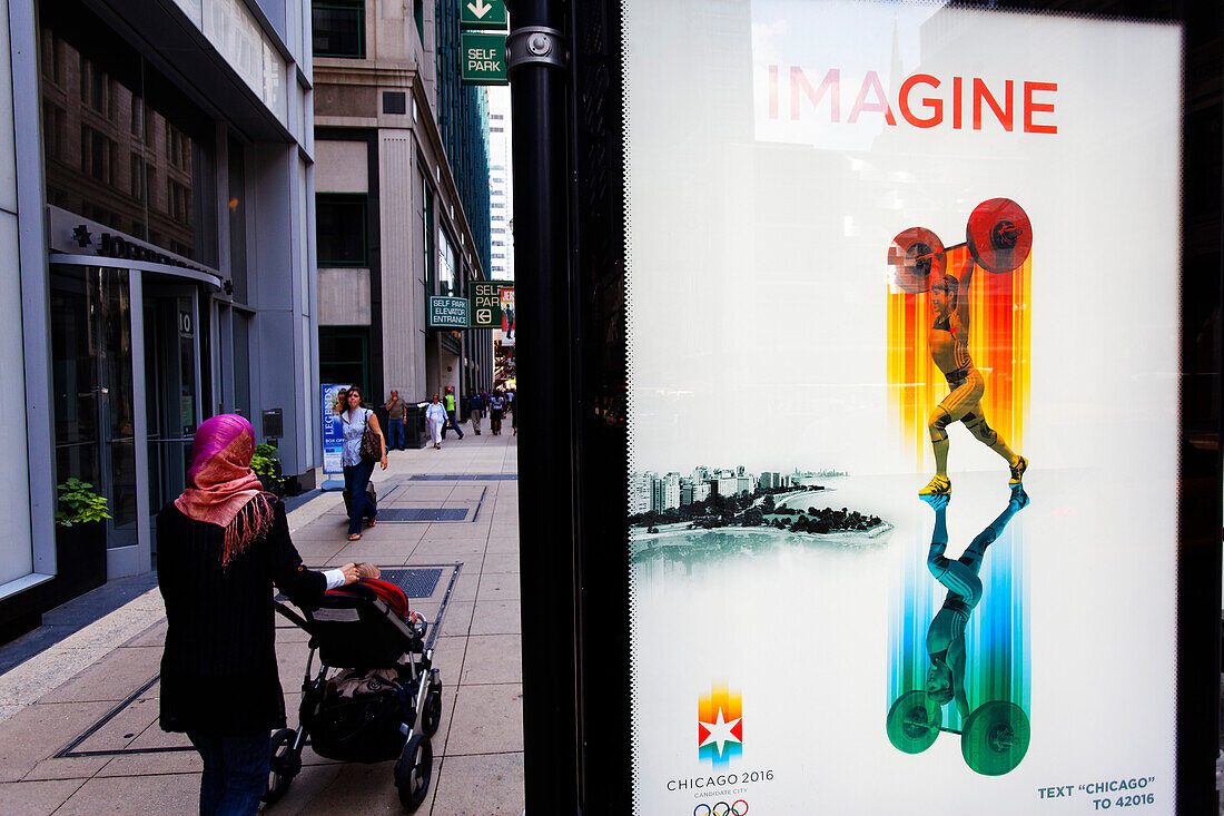 Nomination poster for the 2016 Olympics, Chicago, Illinois, USA