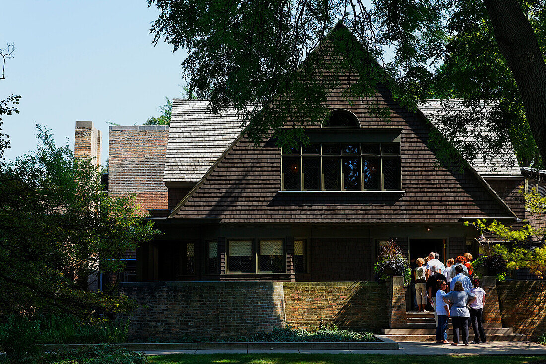 Frank Lloyd Wright Haus und Studio, Oak park, Chicago, Illinois, USA
