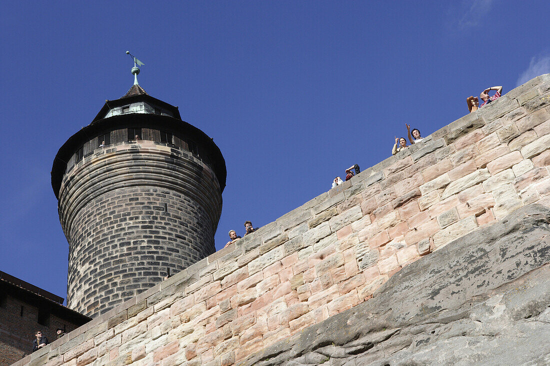 Sinwellturm, Nürnberger Burg, Nürnberg, Bayern, Deutschland