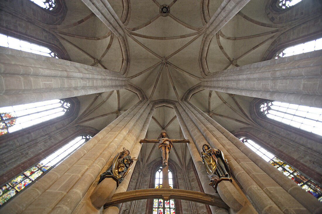 Altar area of the Sebaldus church, Nuremberg, Franconia, Bavaria, Germany