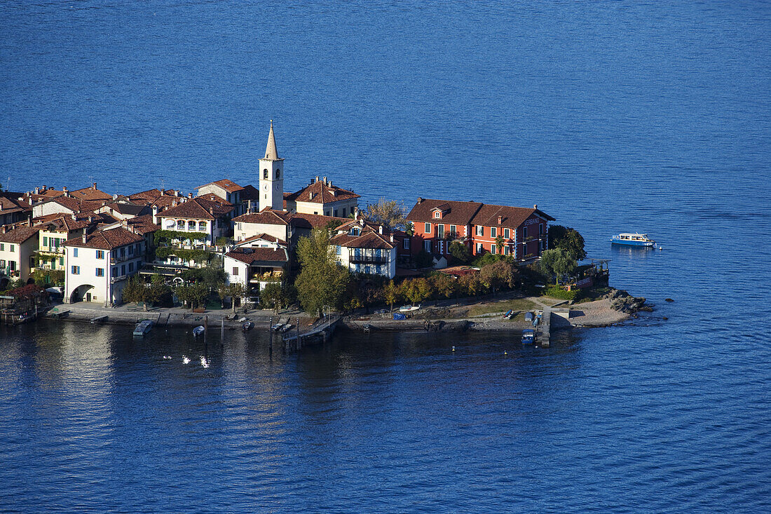 Isola Superiore o dei Pescatori, Lago Maggiore, Piemont, Italien