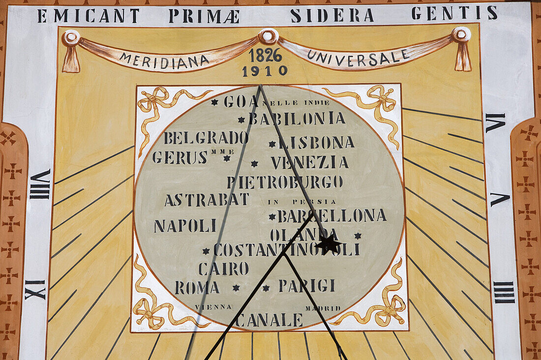 Sundial, Canale, Roero, Piedmont, Italy