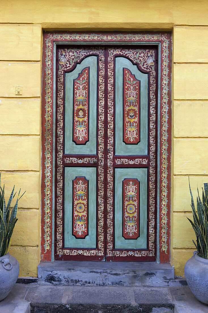 Old painted door, Galle Fort, Sri Lanka