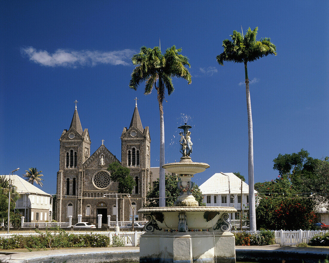 Church of Immaculate Conception in Basseterre, St  Kitts, Caribbean