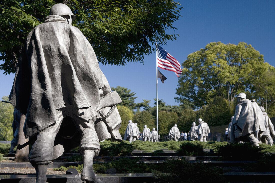 Koreanisches Kriegsveteranen-Denkmal, Washington DC, USA