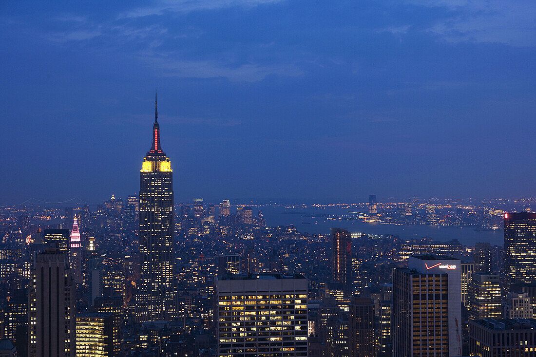 Aerial view of New York City, USA