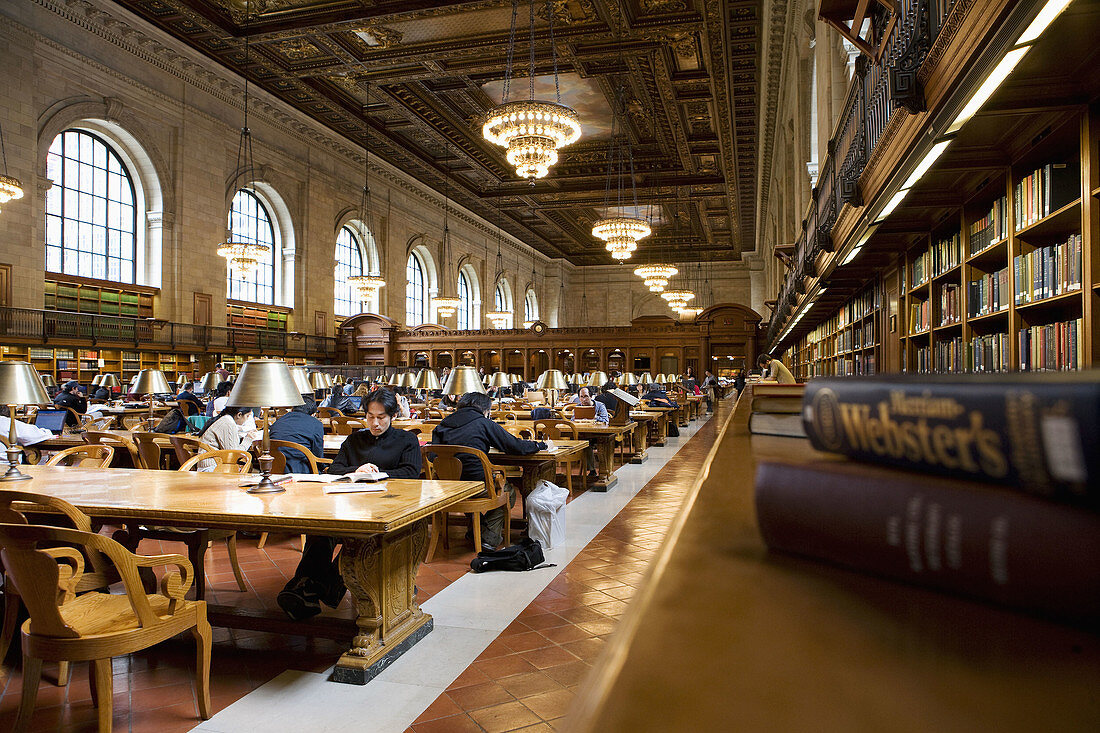 Öffentliche Bibliothek von New York, USA