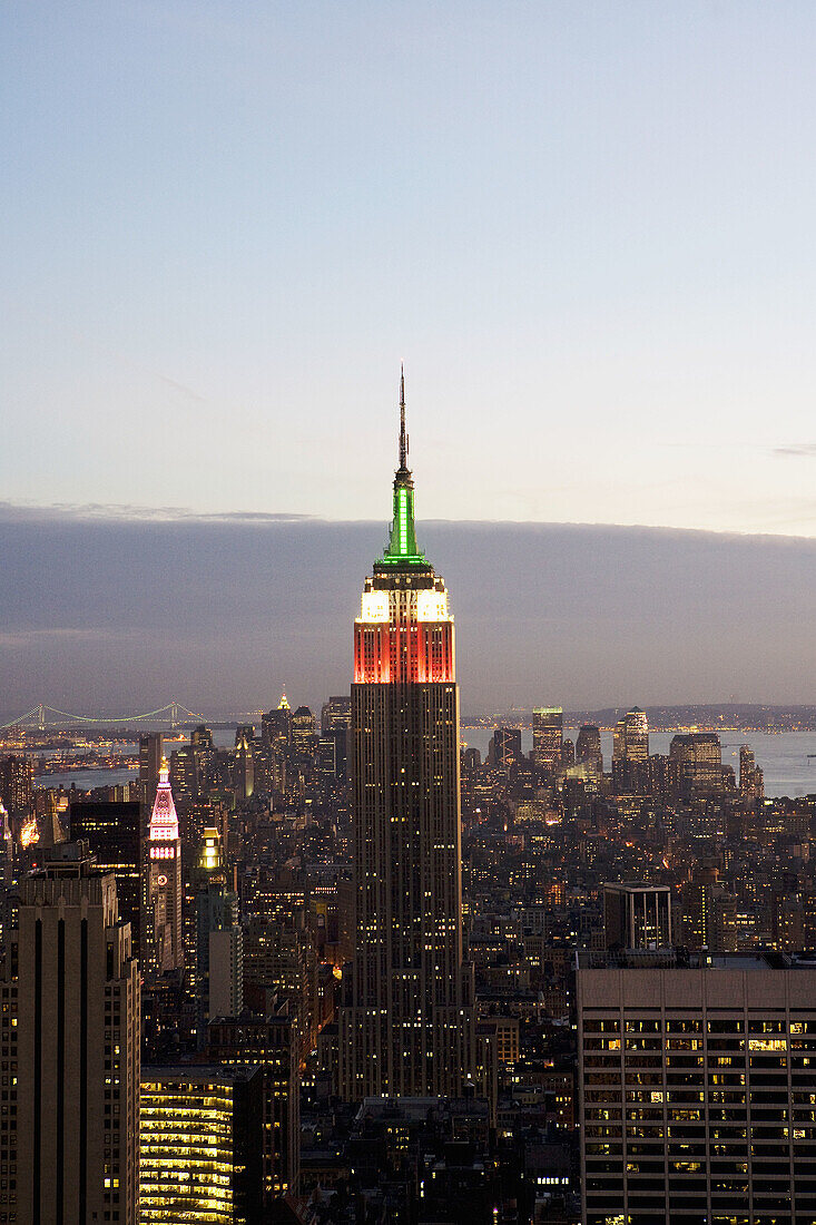 Aerial view of New York City, USA