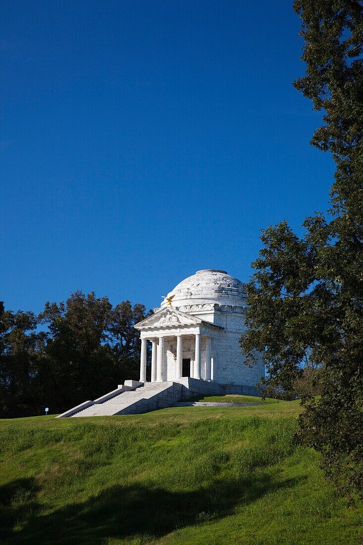 USA, Mississippi, Vicksburg, Vicksburg National Military Park, US Civil War-era battlefield, Illinois Soldiers Monument