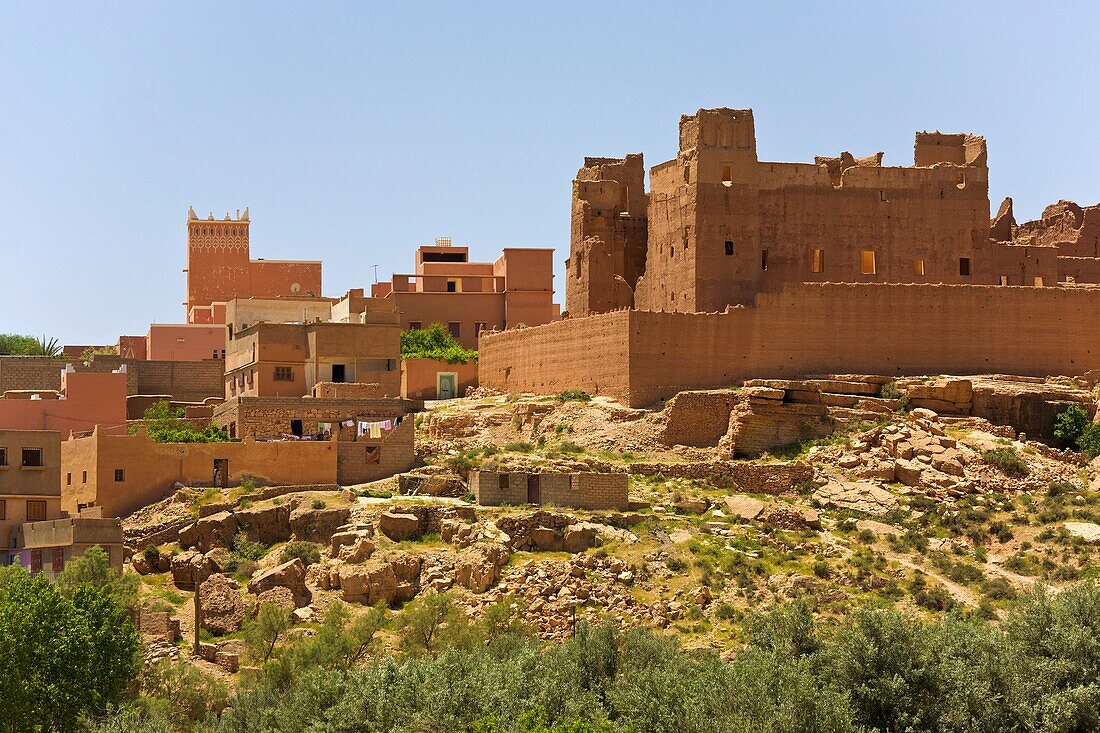 Village of Tinerhir, Dades Valley, High Atlas Mountains, Morocco