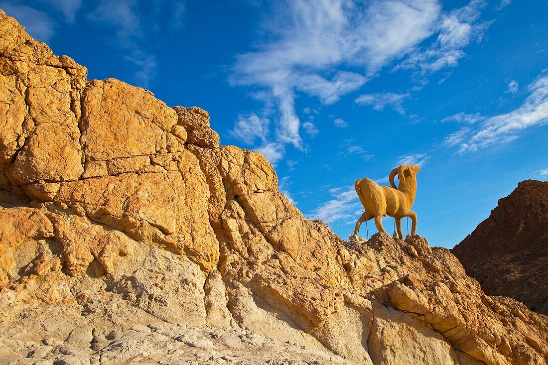 Cañón en el oasis de montaña, Chebika, Desierto, Tunez, Africa