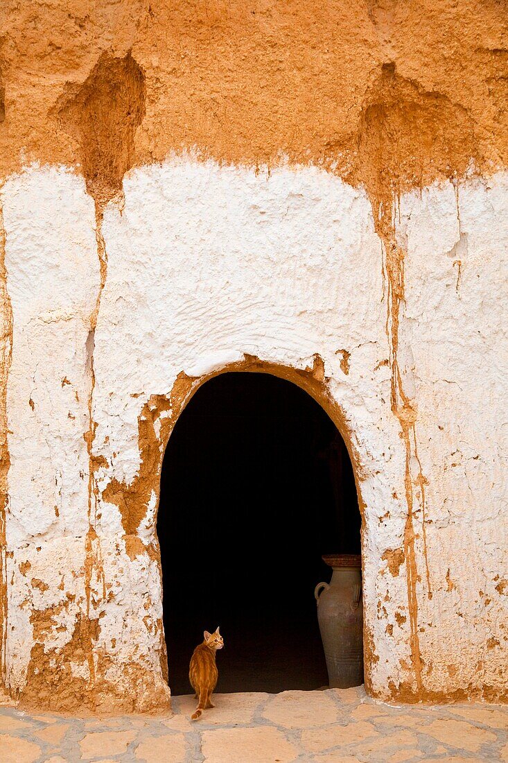 Casas trogloditas en Matmata, Tunez, Africa